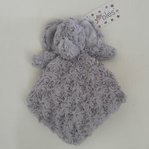 NEW Oobles Lovey Gray Rosette Elephant Soft Baby Toy Rattle Baby Gift | Danbar